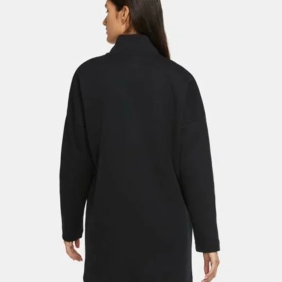 Nike Half-Zip Tech Fleece Long Sleeve Dress Black/Black Size Small with Pockets - Picture 11 of 15